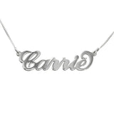 925 Silver Name Necklace Personalized Letter Choker Necklace Pendant