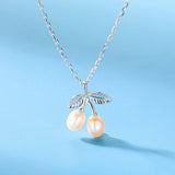 925 Silver Shell Pearl Pendant Necklace Women Jewelry