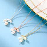 925 Silver Shell Pearl Pendant Necklace Women Jewelry