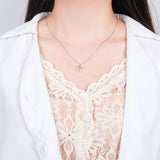 925 Silver Shell Pearl Pendant Necklace Women Jewelry