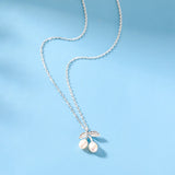 925 Silver Shell Pearl Pendant Necklace Women Jewelry