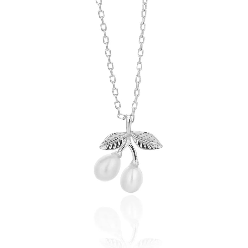 925 Silver Shell Pearl Pendant Necklace Women Jewelry