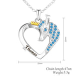 Unicorn Name Charm Necklace for Women Jewelry Gift
