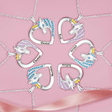 Unicorn Name Charm Necklace for Women Jewelry Gift