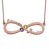 Personalized Infinite Name Necklace 925 Sterling Silver Name Pendant Necklace