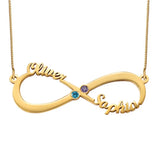 Personalized Infinite Name Necklace 925 Sterling Silver Name Pendant Necklace