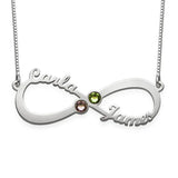 Personalized Infinite Name Necklace 925 Sterling Silver Name Pendant Necklace
