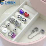925 Silver Heart Charms for DIY Jewelry
