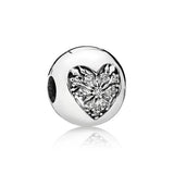 925 Silver Chinese Heart Charms Jewelry Making