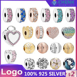 AK4 Silver Safety Clasp S925 Charm With Logo for Bracelet Girls