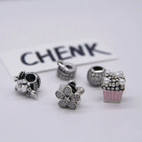 Sterling Silver Clip-on Charms Collection for Jewelry Making
