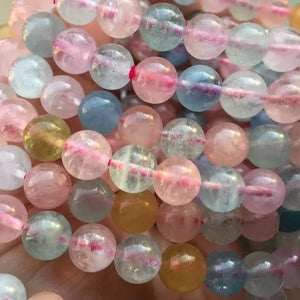 Natural Morganite Beads 8mm Approx 22-23 Beads