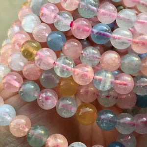 Natural Morganite Beads 8mm Approx 22-23 Beads