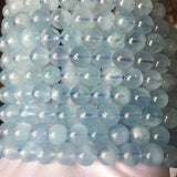 Natural Aquamarine 8-11mm Bracelet Beads