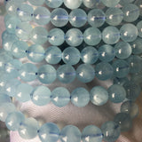 Natural Aquamarine 8-11mm Bracelet Beads