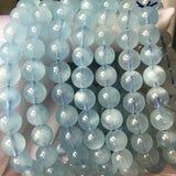 Natural Aquamarine 8-11mm Bracelet Beads
