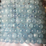 Natural Aquamarine 8-11mm Bracelet Beads