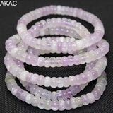 Natural Kunzite Rondelle Bracelet Beads 3-5*7-7.5mm
