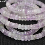 Natural Kunzite Rondelle Bracelet Beads 3-5*7-7.5mm