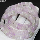 Natural Kunzite Rondelle Bracelet Beads 3-5*7-7.5mm