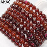 7-8mm A++ Natural Orange Garnet Bracelet Beads