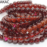 7-8mm A++ Natural Orange Garnet Bracelet Beads