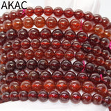 7-8mm A++ Natural Orange Garnet Bracelet Beads