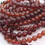 7-8mm A++ Natural Orange Garnet Bracelet Beads