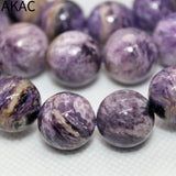 Natural A+ Charoite Bracelet Beads 13-14mm