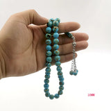 Islamic Rosary Beads 33 45 66 99 Muslim Shell Set Stone Green Beads Tasbih