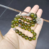 Peridot Crystal Olive Quartz Tasbih Muslim Bracelets