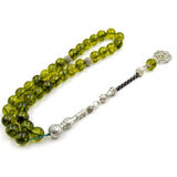 Peridot Crystal Olive Quartz Tasbih Muslim Bracelets