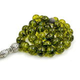 Peridot Crystal Olive Quartz Tasbih Muslim Bracelets