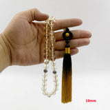 Resin Tasbih Muslim Prayer Beads Misbaha Rosary Bead 33 45 66 99 Mistaka Beads