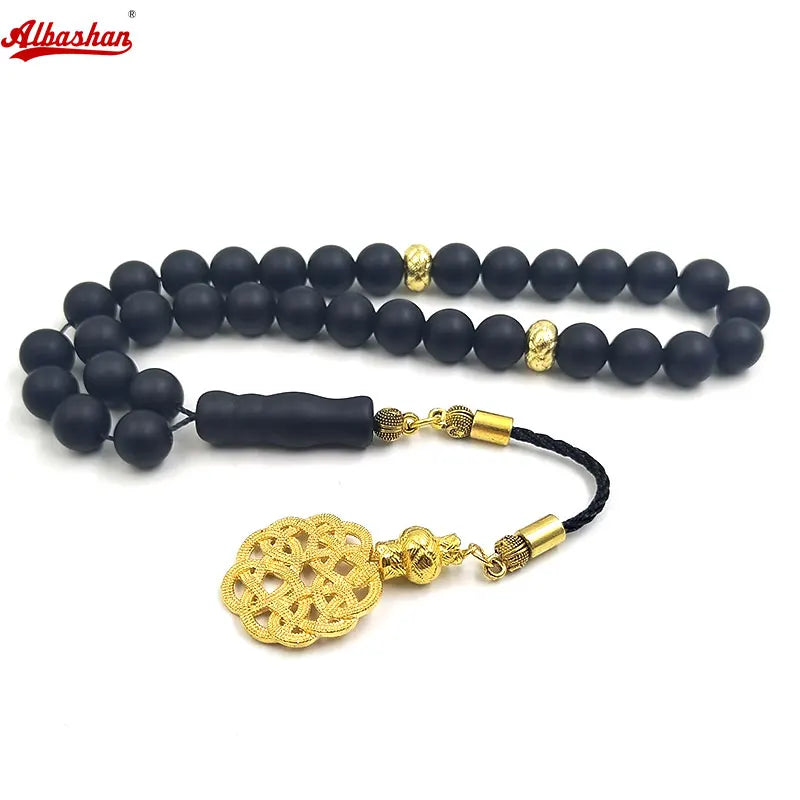 Matte Agates Stone Muslim Prayer Beads Islamic Rosary Bracelets