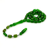 Saudi Green Resin 33 Beads Bracelet Muslim Misbaha Prayer Beads Islamic Rosary