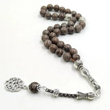 Alabaster Stone Tasbih Bracelet 33 45 66 99 100 Beads Muslim Islamic Jewelry