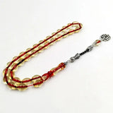 Transparent Resin Tasbih Islam Rosary Muslim red bracelet