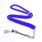 8mmx 99 Tasbih with Metal Tassel Prayer Beads Muslim Rosary