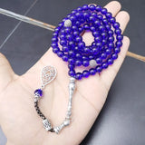 8mmx 99 Tasbih with Metal Tassel Prayer Beads Muslim Rosary