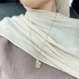 ALHAMDULILLAH | Teardrop Arabic Muslim Necklace For Women Jewelry