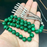 ALIBASHAN Green Malachite Muslim Prayer Beads Islamic Misbaha Gift