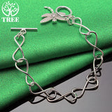 925 Silver Dragonfly Zircon Bracelet Crystal Hand Chain Wedding Jewelry