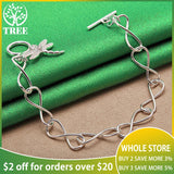 925 Silver Dragonfly Zircon Bracelet Crystal Hand Chain Wedding Jewelry