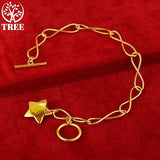 925 Sterling Silver Star Bracelet for Women Hand Chain Party Wedding Charm
