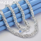 ALIZERO 925 Silver Dragon Head Chain Necklace Men Party Charm Jewelry Gift