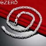 ALIZERO 925 Silver Dragon Head Chain Necklace Men Party Charm Jewelry Gift