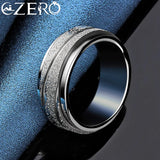 ALIZERO 925 Sterling Silver Frosted Ring Wedding Engagement Party Jewelry