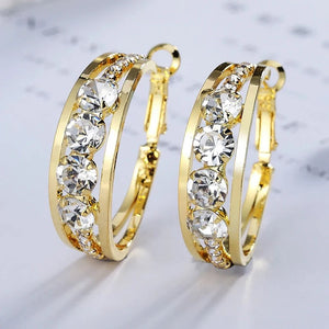 ALIZERO 925 Sterling Silver/Black/Gold Round Earrings