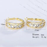 ALIZERO 925 Sterling Silver/Black/Gold Round Earrings